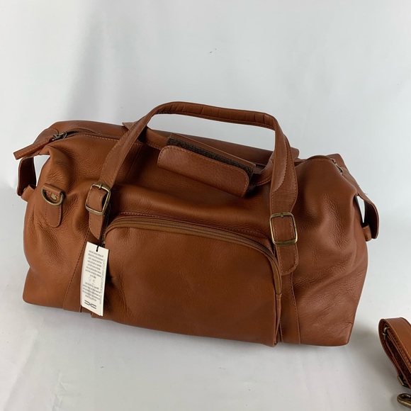 Claire Chase La Grande Duffel Bag Unisex Brown - Picture 10 of 13